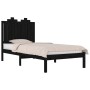 Solid black pine wood bed frame 100x200 cm by vidaXL, Beds and slatted bases - Ref: Foro24-3103772, Price: 133,66 €, Discount: %