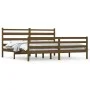 Estructura de cama madera maciza de pino marrón miel 200x200 cm de vidaXL, Camas y somieres - Ref: Foro24-3103736, Precio: 16...