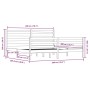 Estructura de cama madera maciza de pino marrón miel 200x200 cm de vidaXL, Camas y somieres - Ref: Foro24-3103736, Precio: 16...