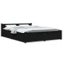 Bettgestell mit Schubladen schwarz 140x190 cm von vidaXL, Betten und Lattenroste - Ref: Foro24-3103553, Preis: 276,33 €, Raba...