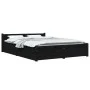 Bettgestell mit Schubladen schwarz 140x190 cm von vidaXL, Betten und Lattenroste - Ref: Foro24-3103553, Preis: 276,33 €, Raba...