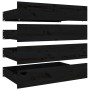 Bed frame with drawers black 140x190 cm by vidaXL, Beds and slatted bases - Ref: Foro24-3103553, Price: 279,86 €, Discount: %