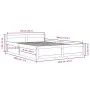 Bettgestell mit Schubladen schwarz 140x190 cm von vidaXL, Betten und Lattenroste - Ref: Foro24-3103553, Preis: 276,33 €, Raba...