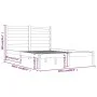 Estructura de cama de madera maciza de pino 200x200 cm de vidaXL, Camas y somieres - Ref: Foro24-3103668, Precio: 123,50 €, D...