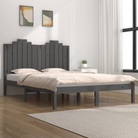 Estructura de cama madera maciza pino pequeña doble 120x190 cm