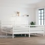Massives Bettgestell aus weißem Kiefernholz, 200 x 200 cm von vidaXL, Betten und Lattenroste - Ref: Foro24-3103734, Preis: 15...