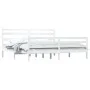 Solid white pine wood bed frame 200x200 cm by vidaXL, Beds and slatted bases - Ref: Foro24-3103734, Price: 150,46 €, Discount: %