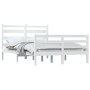 Estructura de cama madera maciza de pino blanco 120x200 cm de vidaXL, Camas y somieres - Ref: Foro24-3103709, Precio: 123,80 ...