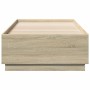 Estructura de cama madera de ingeniería roble Sonoma 100x200 cm