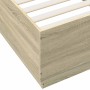 Estructura de cama madera de ingeniería roble Sonoma 100x200 cm