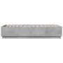 Estructura de cama madera de ingeniería gris hormigón 100x200cm
