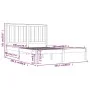 Solid gray pine wood bed frame 200x200 cm by vidaXL, Beds and slatted bases - Ref: Foro24-3103865, Price: 165,30 €, Discount: %