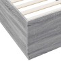 Estructura de cama madera de ingeniería gris Sonoma 100x200 cm
