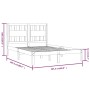 Solid pine wood bed frame 200x200 cm by vidaXL, Beds and slatted bases - Ref: Foro24-3103953, Price: 148,15 €, Discount: %