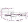 Solid white pine wood bed frame 140x190 cm by vidaXL, Beds and slatted bases - Ref: Foro24-3103694, Price: 128,94 €, Discount: %