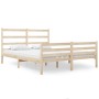 Solid pine wood bed frame 120x190 cm by vidaXL, Beds and slatted bases - Ref: Foro24-3103683, Price: 115,98 €, Discount: %