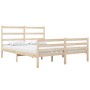 Solid pine wood bed frame 120x190 cm by vidaXL, Beds and slatted bases - Ref: Foro24-3103683, Price: 115,98 €, Discount: %