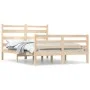 Solid pine wood bed frame 140x200 cm by vidaXL, Beds and slatted bases - Ref: Foro24-3103713, Price: 118,74 €, Discount: %