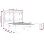Estructura de cama de madera maciza de pino blanca 140x200 cm de vidaXL, Camas y somieres - Ref: Foro24-3103934, Precio: 138,...