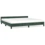 Dunkelgrüner Samtbettrahmen mit Kopfteil 200x200 cm von vidaXL, Betten und Lattenroste - Ref: Foro24-347594, Preis: 130,41 €,...