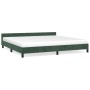 Dunkelgrüner Samtbettrahmen mit Kopfteil 200x200 cm von vidaXL, Betten und Lattenroste - Ref: Foro24-347594, Preis: 132,45 €,...