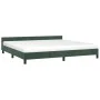 Dunkelgrüner Samtbettrahmen mit Kopfteil 200x200 cm von vidaXL, Betten und Lattenroste - Ref: Foro24-347594, Preis: 130,41 €,...