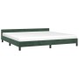 Dunkelgrüner Samtbettrahmen mit Kopfteil 200x200 cm von vidaXL, Betten und Lattenroste - Ref: Foro24-347594, Preis: 132,45 €,...
