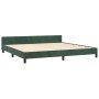 Dunkelgrüner Samtbettrahmen mit Kopfteil 200x200 cm von vidaXL, Betten und Lattenroste - Ref: Foro24-347594, Preis: 132,45 €,...