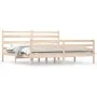 Estructura de cama de madera maciza de pino 200x200 cm de vidaXL, Camas y somieres - Ref: Foro24-3103733, Precio: 139,53 €, D...