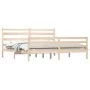 Estructura de cama de madera maciza de pino 200x200 cm de vidaXL, Camas y somieres - Ref: Foro24-3103733, Precio: 139,53 €, D...