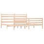 Estructura de cama de madera maciza de pino 200x200 cm de vidaXL, Camas y somieres - Ref: Foro24-3103733, Precio: 141,04 €, D...