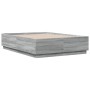 Estructura de cama madera de ingeniería gris Sonoma 120x190 cm