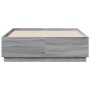 Estructura de cama madera de ingeniería gris Sonoma 120x190 cm