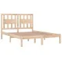 Solid pine wood bed frame 120x190 cm by vidaXL, Beds and slatted bases - Ref: Foro24-3103903, Price: 112,25 €, Discount: %