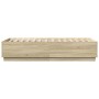 Estructura de cama madera de ingeniería roble Sonoma 90x190 cm