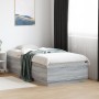 Estructura de cama madera de ingeniería gris Sonoma 90x190 cm
