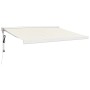 Einziehbare Markise aus Aluminium und cremefarbenem Stoff, 3,5 x 2,5 m von vidaXL, Markisen - Ref: Foro24-3154577, Preis: 584...