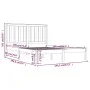 Solid black pine wood bed frame 140x190 cm by vidaXL, Beds and slatted bases - Ref: Foro24-3103827, Price: 157,91 €, Discount: %