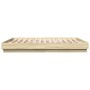 Estructura de cama con luces LED roble Sonoma 180x200 cm