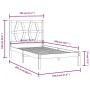 Solid pine wood bed frame 100x200 cm by vidaXL, Beds and slatted bases - Ref: Foro24-3103988, Price: 86,60 €, Discount: %