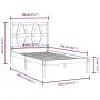 Solid pine wood bed frame 100x200 cm by vidaXL, Beds and slatted bases - Ref: Foro24-3103988, Price: 85,57 €, Discount: %