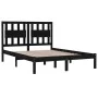 Estructura de cama de madera maciza de pino negra 200x200 cm de vidaXL, Camas y somieres - Ref: Foro24-3103957, Precio: 172,0...