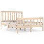 Solid pine wood bed frame 120x190 cm by vidaXL, Beds and slatted bases - Ref: Foro24-3103878, Price: 117,66 €, Discount: %