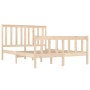 Solid pine wood bed frame 120x190 cm by vidaXL, Beds and slatted bases - Ref: Foro24-3103878, Price: 117,66 €, Discount: %