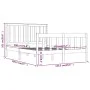 Bettgestell aus massivem Kiefernholz, 120 x 190 cm von vidaXL, Betten und Lattenroste - Ref: Foro24-3103878, Preis: 116,04 €,...