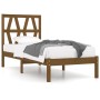 Estructura de cama madera maciza pino marrón miel 100x200 cm de vidaXL, Camas y somieres - Ref: Foro24-3103991, Precio: 102,3...