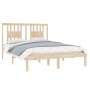 Solid pine wood bed frame 120x200 cm by vidaXL, Beds and slatted bases - Ref: Foro24-3104058, Price: 113,63 €, Discount: %