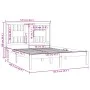 Bettgestell aus massivem Kiefernholz, 120 x 200 cm von vidaXL, Betten und Lattenroste - Ref: Foro24-3104058, Preis: 112,14 €,...