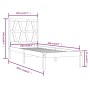 Estructura de cama madera maciza pino marrón miel 100x200 cm de vidaXL, Camas y somieres - Ref: Foro24-3103991, Precio: 102,3...