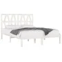 Estructura de cama madera maciza de pino blanco 120x200 cm de vidaXL, Camas y somieres - Ref: Foro24-3103994, Precio: 126,92 ...